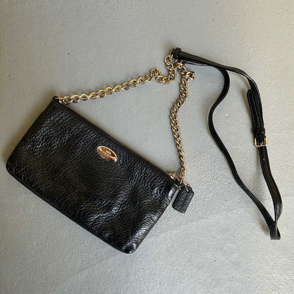 Coach Leather Crossbody with Card Pouches
